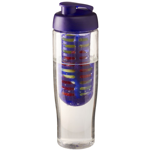 Gourde personnalisable sport et infuseur 700 ml H2O Active® Translucide et Violet